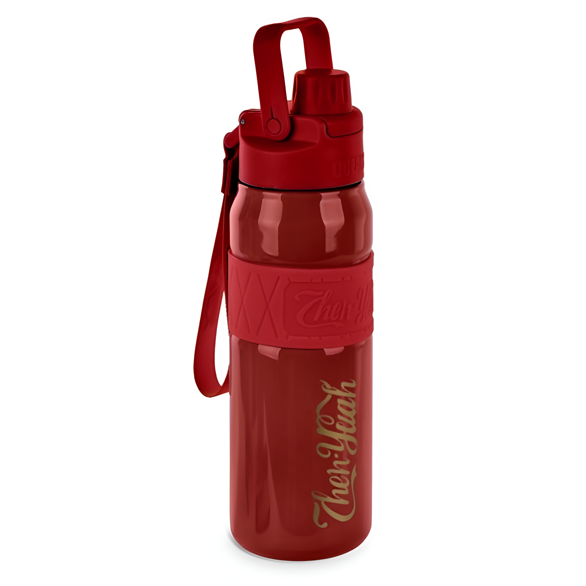 Термос-бутылка Then Yeah R32699 сталь/пластик 650 мл Красный (28843702)