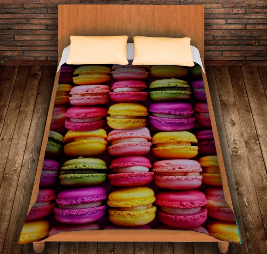 Плед с 3D принтом Макарун 150x200 см (epi_0257)