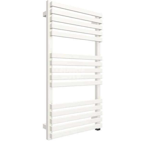 Рушникосушарка електрична Terma Quadrus Slim One з ефектом SoftTouch приховане підключення праворуч 870х450 мм Білий матовий