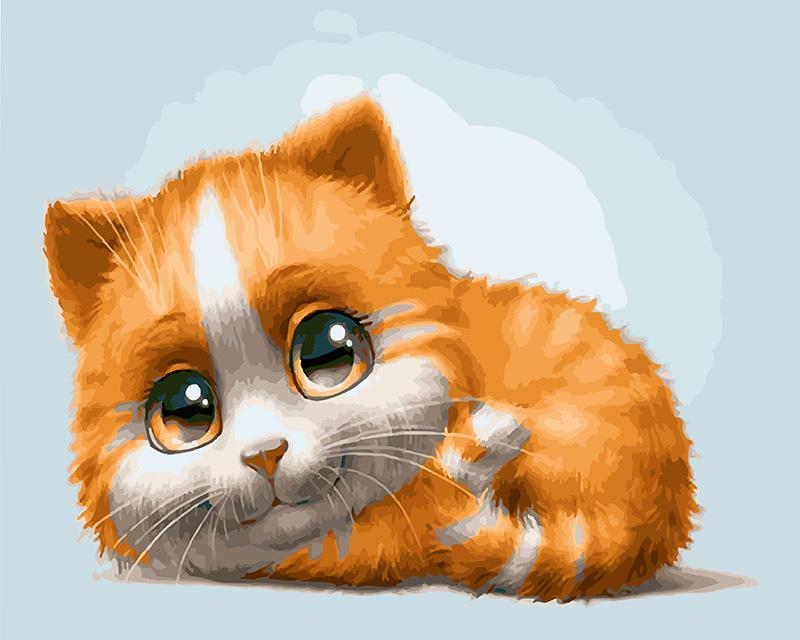 Картина по номерам Brushme Рыжий котик 40x50 см (BRM23547) Картина по номерам Brushme Рыжий котик 40x50 см (BRM23547)