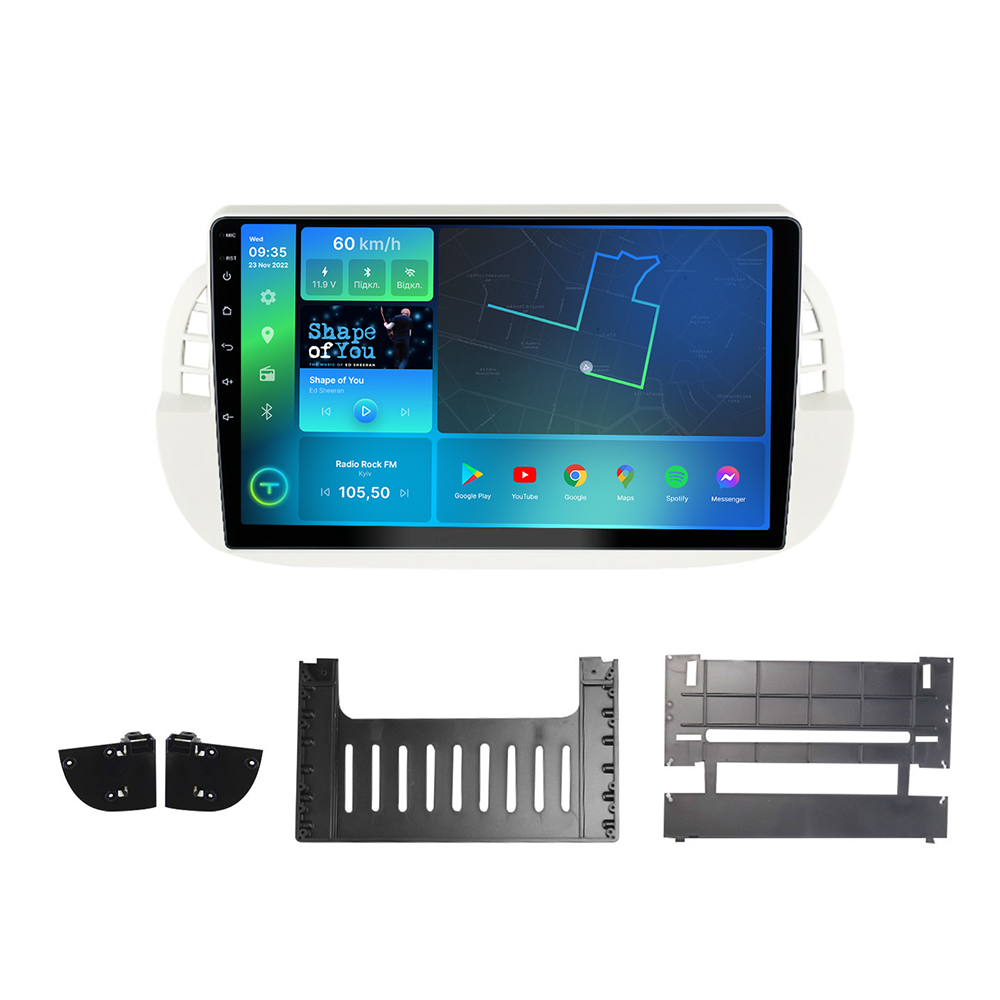 Магнитола штатная Torssen Fiat 500 2007-2015 F98256 4G Carplay DSP (202307377)