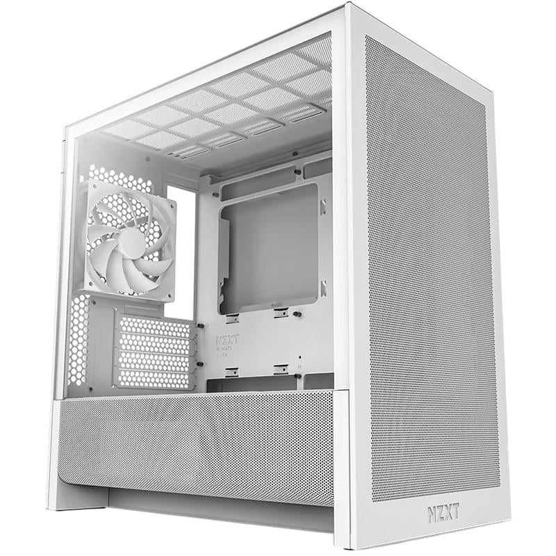 Корпус для ПК NZXT H3 Flow Mini-Tower PSU MicroATX/Mini-ITX White (CC-H31FW-01)