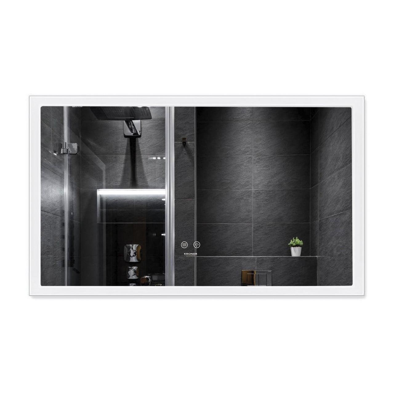 Зеркало Kroner KRP Spiegel HR3-10060 с LED подсветкой и антизапотеванием (2614523884)