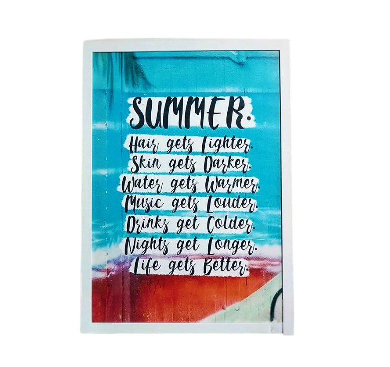 Постер в рамке Summer 30x42 см A3 (WMT3_EX005)