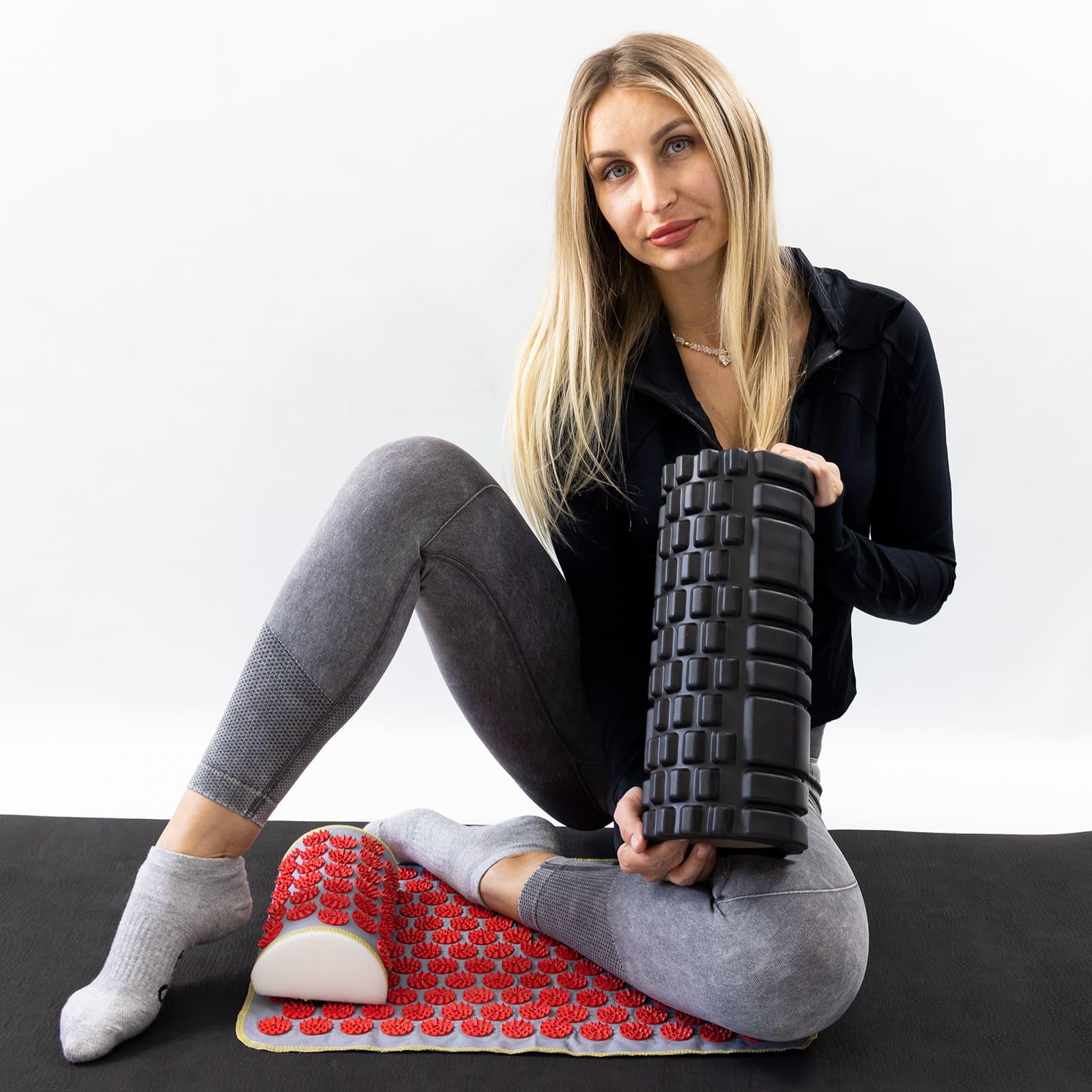 Набор OSPORT Set 111 коврик для йоги/аппликатор Кузнецова/массажный ролик (n-0144-01-0307-01) - фото 3