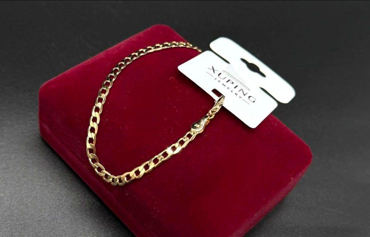 Браслет женский Xuping из медицинского золота 19 см Золотой (2902548462)