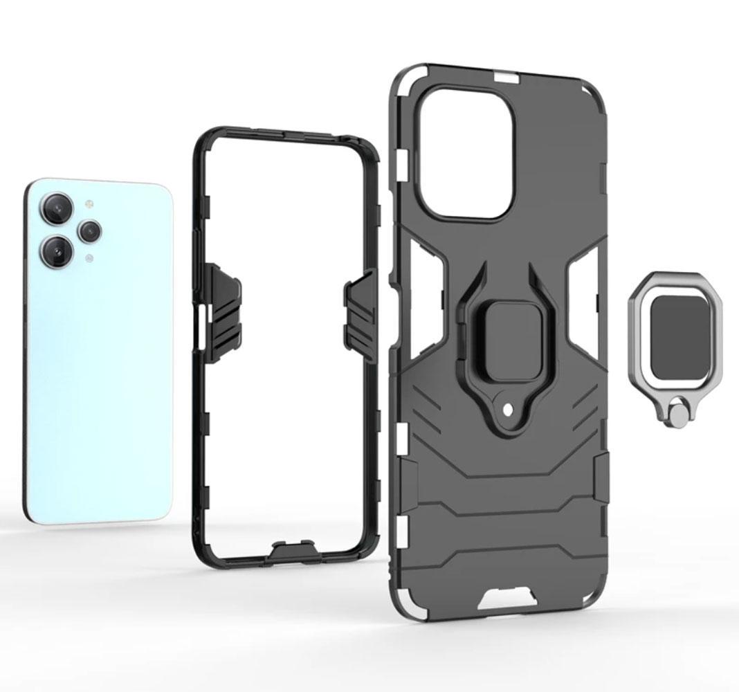 Чехол бампер Primolux Ring Armor для Xiaomi Redmi 12 / Redmi Note 12R / Poco M6 Pro 5G - Black - фото 3 Чехол бампер Primolux Ring Armor для Xiaomi Redmi 12 / Redmi Note 12R / Poco M6 Pro 5G - Black - фото 3