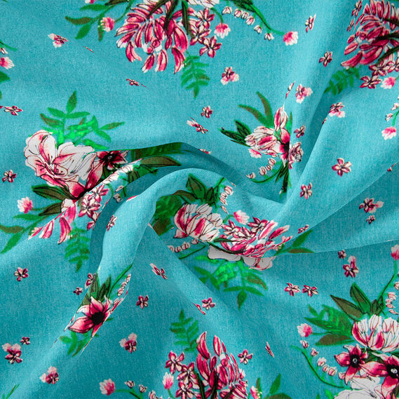 Тканина штапель IDEIA Літній 1,4 м Морська хвиля (2200004219578)