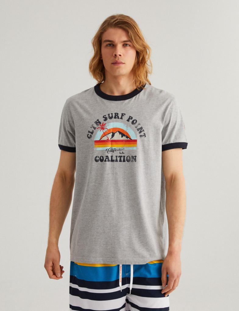 Футболка чоловіча Diverse CLTN RNG 223 2ХL Сірий меланж (5902598847720)