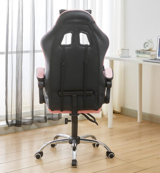 Крісло офісне комп'ютерне Bonro B-810 з підставкою для ніг Рожевий (21589836) - фото 3 Крісло офісне комп'ютерне Bonro B-810 з підставкою для ніг Рожевий (21589836) - фото 3