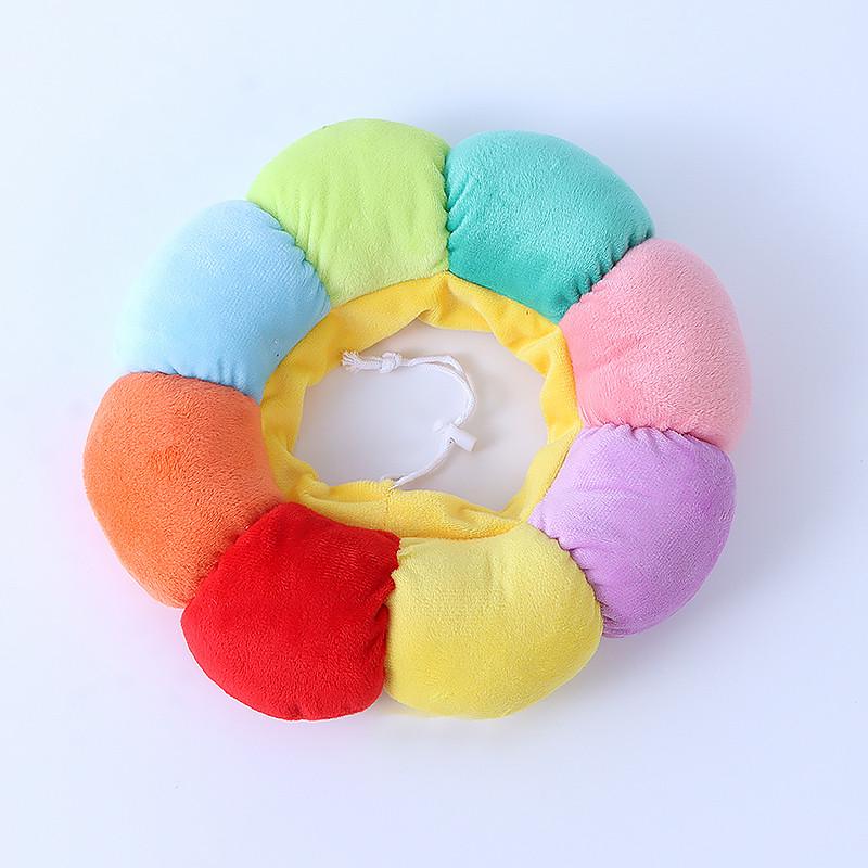 Воротник-подушка для кошек мягкий Taotaopets 028811 L Rainbow - фото 4