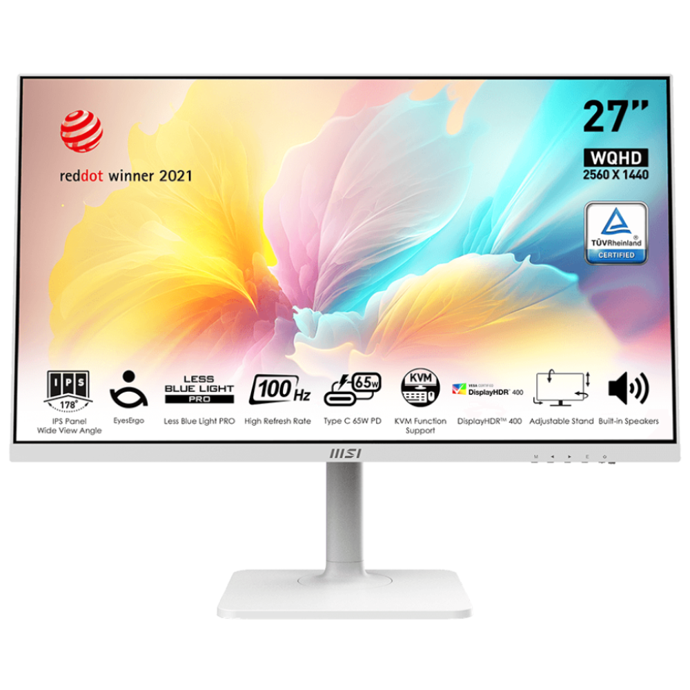 Монитор MSI Modern MD272QXPW 2560х1440 IPS 27" White (5c629aaa)