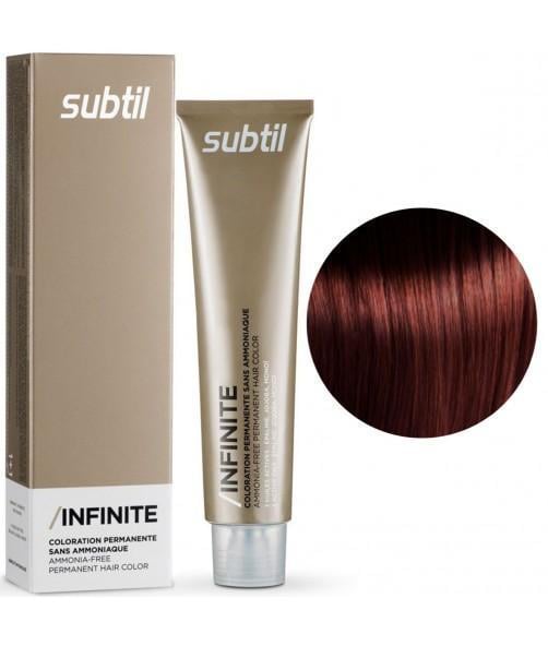 Крем-краска безаммиачная для волос Subtil Infinite Permanent Hair Color 6.66 Темный блондин глубокий красный 60 мл