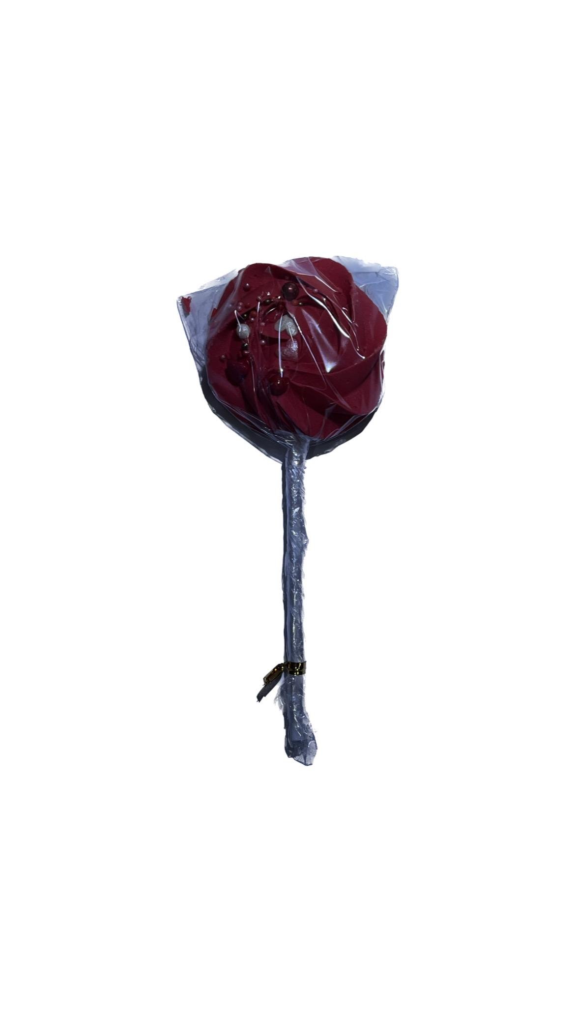 Конфета на палочке на торт безе 1 шт. Красный