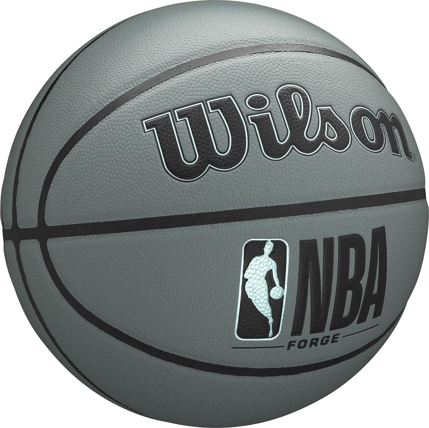 Баскетбольний м'яч Wilson NBA FORGE р. 6 Сірий (WTB8203XB06) - фото 2 Баскетбольний м'яч Wilson NBA FORGE р. 6 Сірий (WTB8203XB06) - фото 2