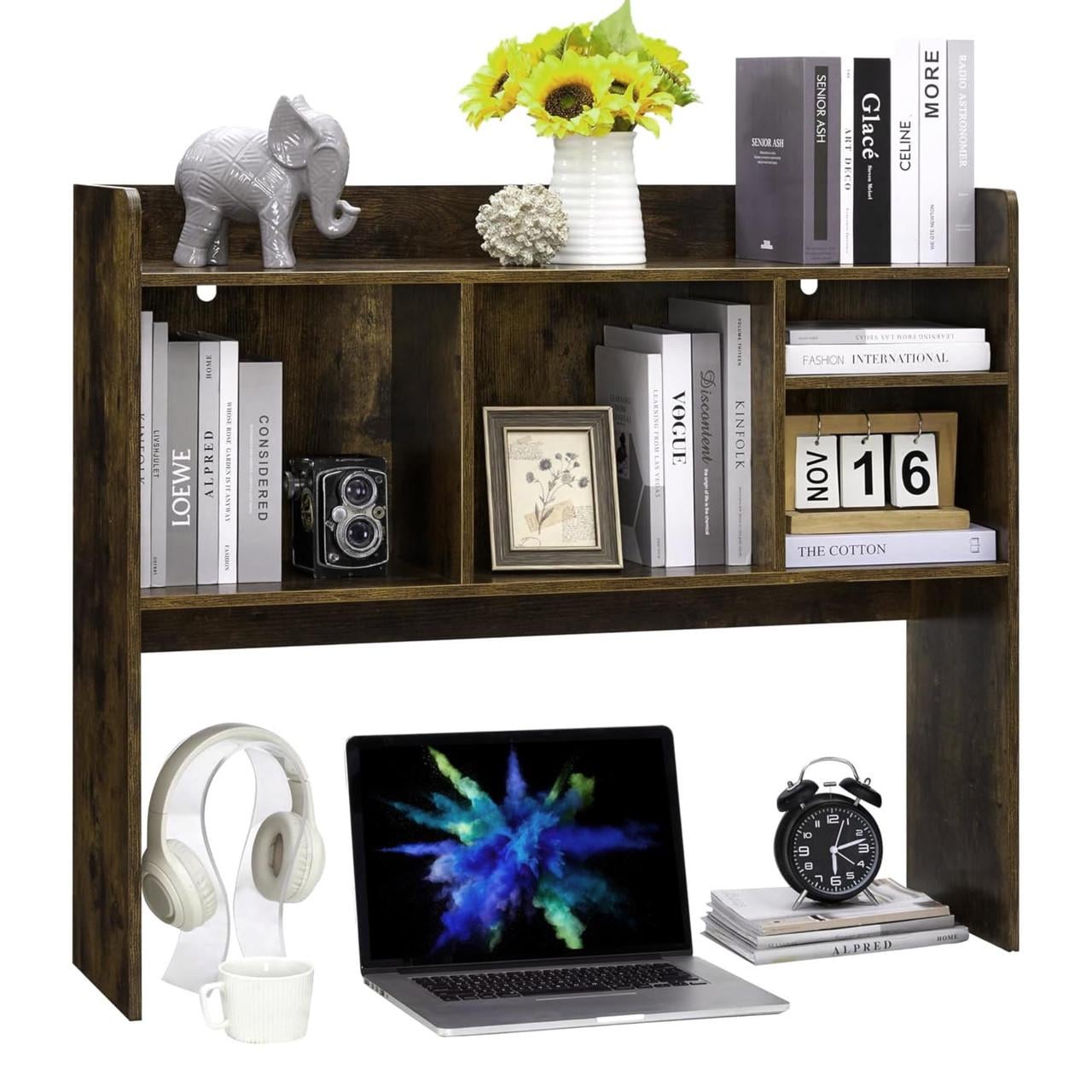 Полка-надстройка настольная из дерева Нерас рустикал (АКД-001334)