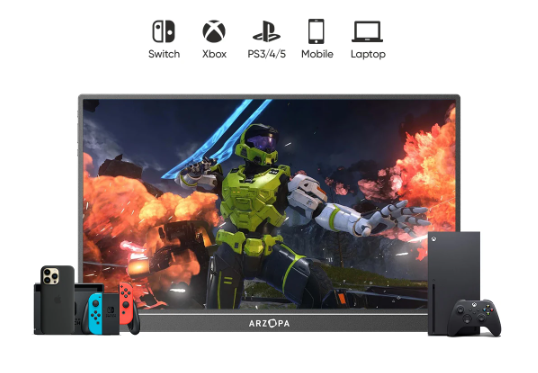 Монитор портативный игровой Arzopa Z1FC 16,1" 144Hz 100% sRGB 1920х1080 IPS (0326) - фото 3