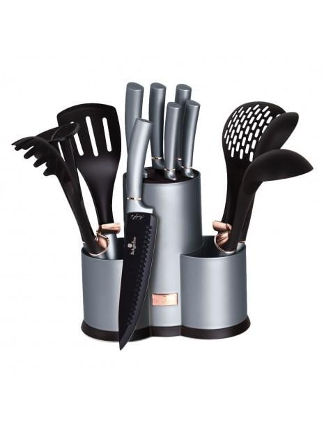 Набір ножів і кухонних аксесуарів Berlinger Haus Moonlight BH-6251 12 пр. (313831)