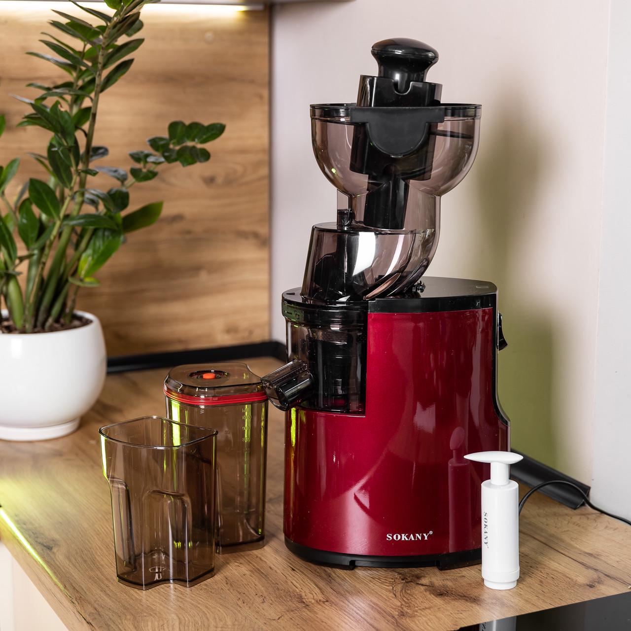 Соковижималка Sokany для томатів 2 швидкості 300 Вт Червоний (JE-25)