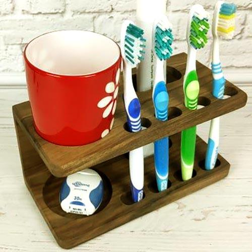 Органайзер для зубных щеток из дерева Тетуан Мускат (ОЗП-001007)