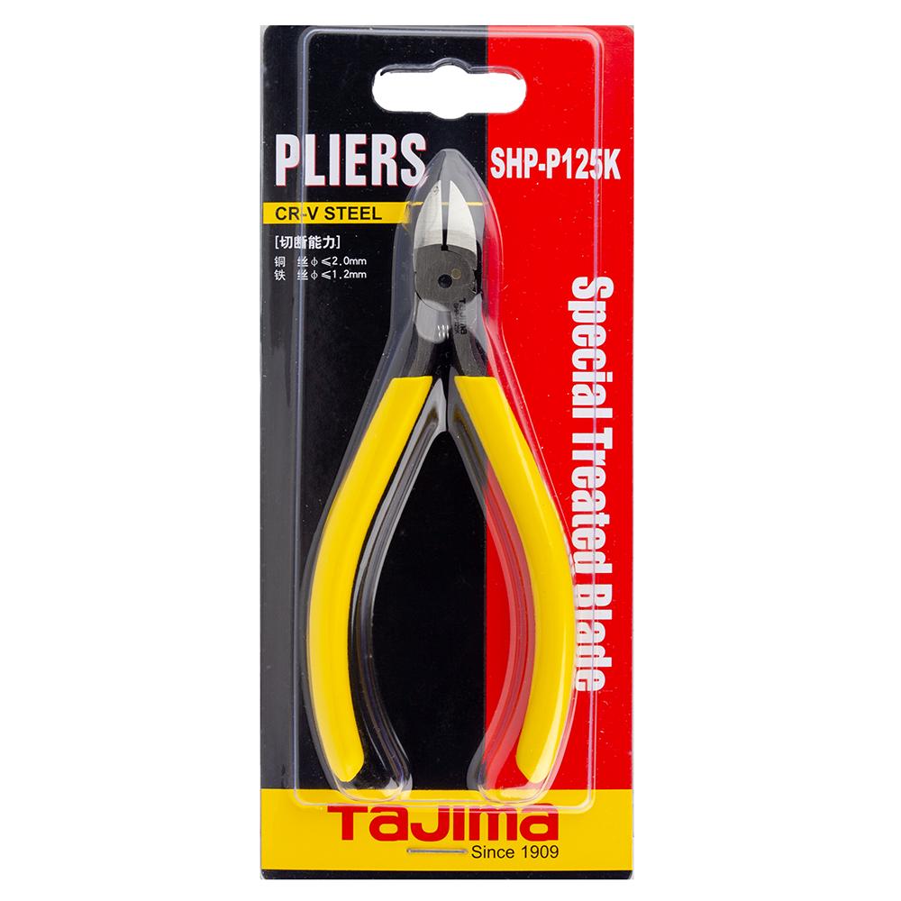 Кусачки-бокорезы Tajima SHP-P125K CrV плоские губки 125 мм (1205-0520) - фото 5
