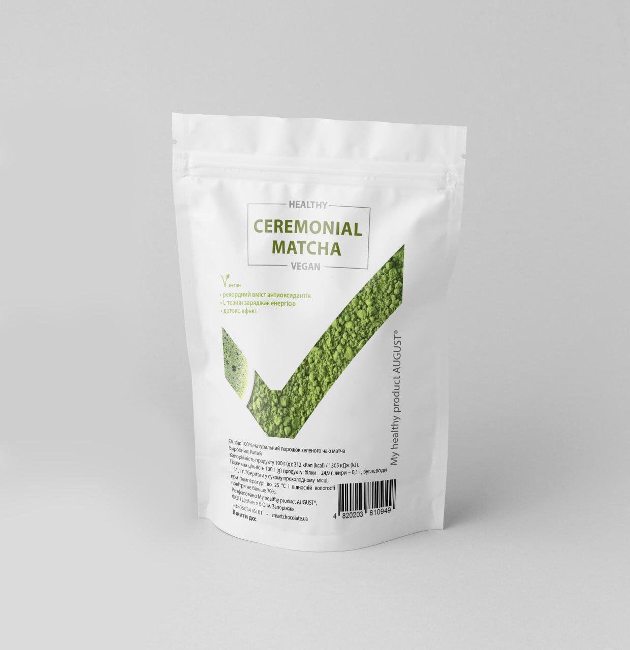 Матча зеленая Ceremonial My healthy product August 50 г Матча зеленая Ceremonial My healthy product August 50 г