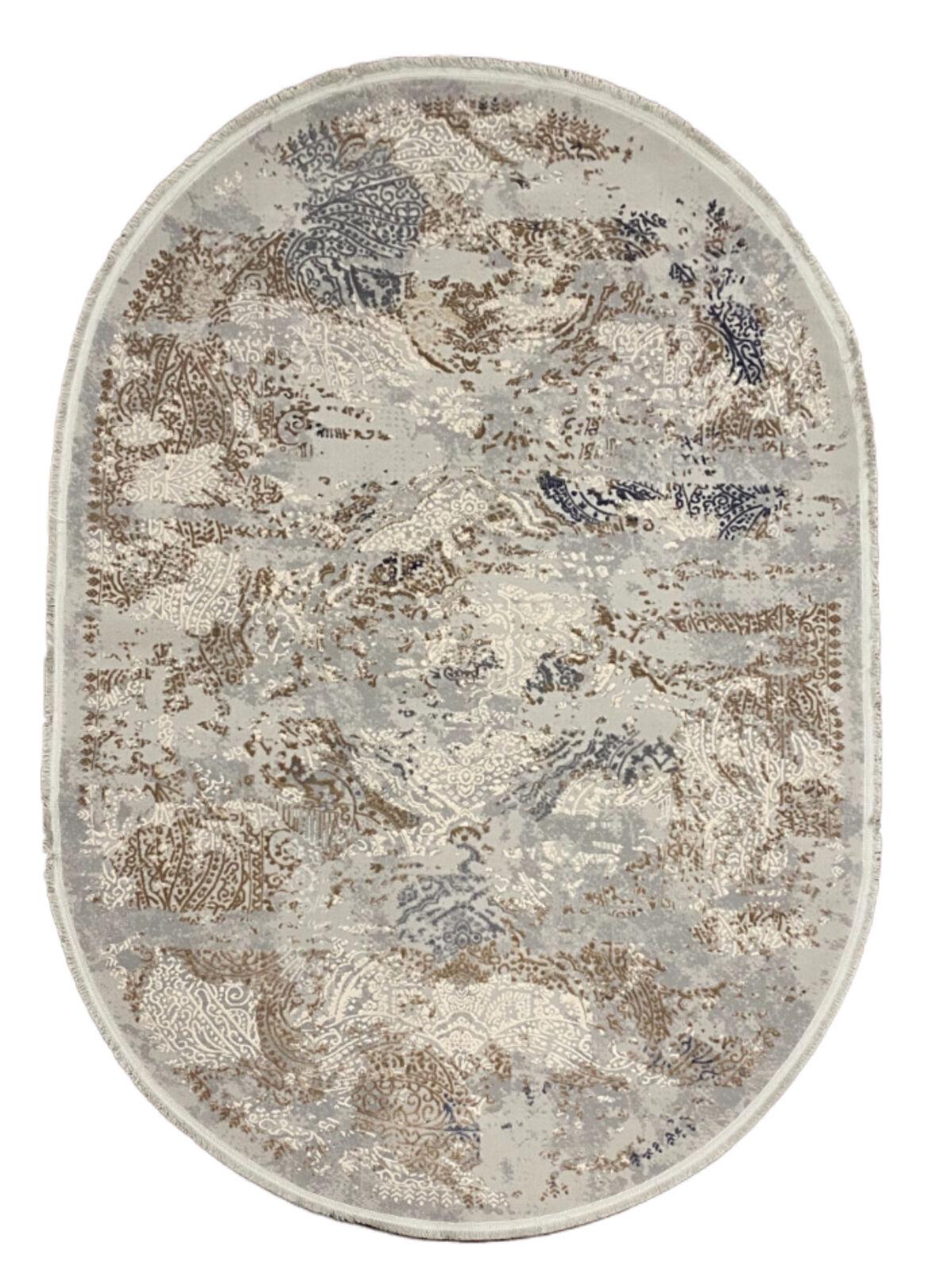 Килим Marsilya 13971 2,4х3,4 м Grey/Brown/Oval (6071-14)
