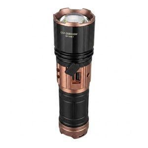 Фонарик ручной LED-CB-G908-1 TG с аккумулятором и 4 цветами света (10421)