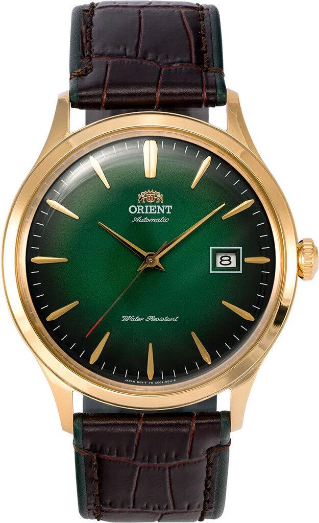 Наручные часы мужские Orient Bambino Version 4 FAC08002F0 со стальным корпусом WR 30 м Зеленый (3124939497)