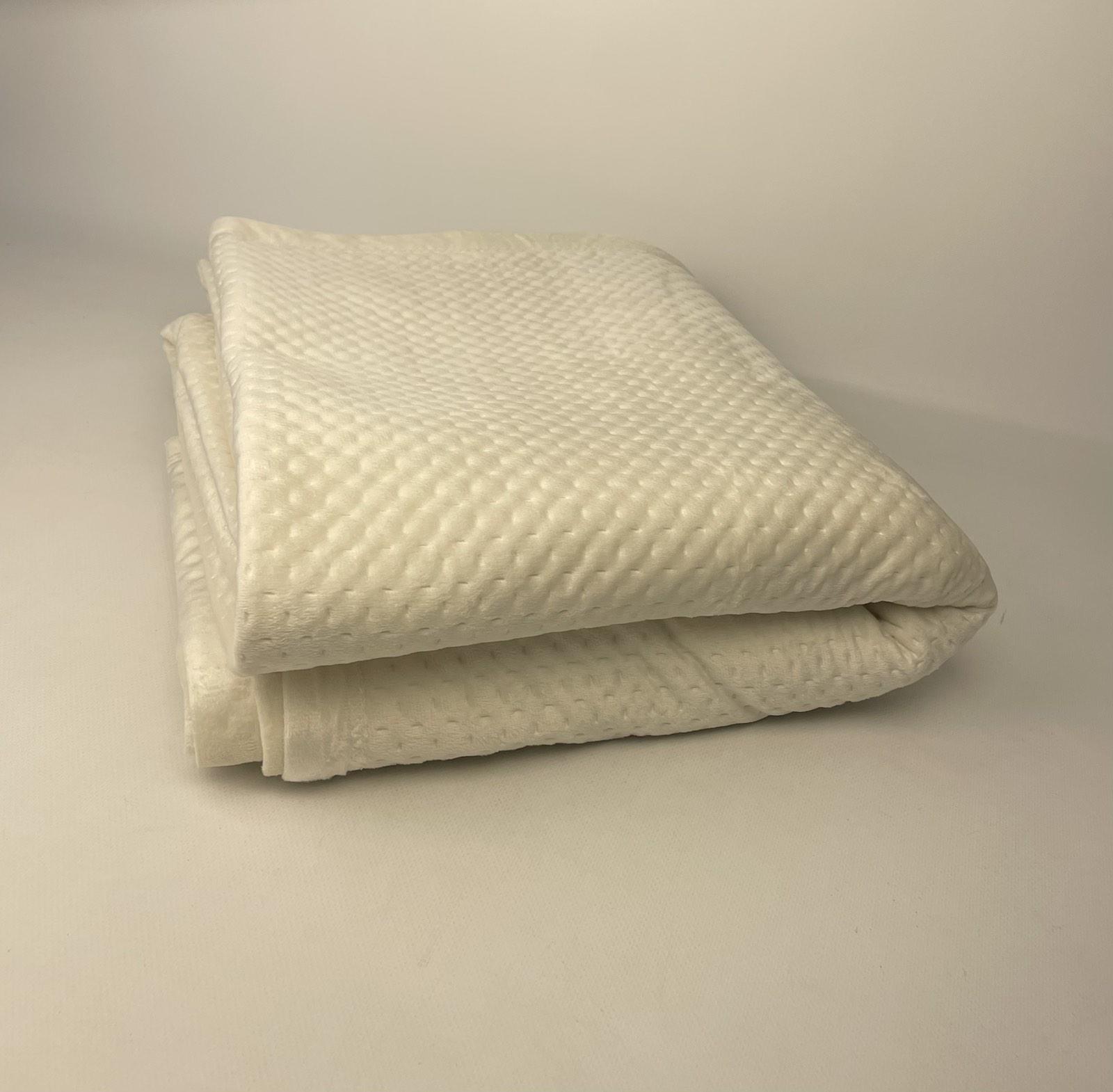 Покрывало велюровое AN 12-40 150x230 см Молочный (CN37614) - фото 1