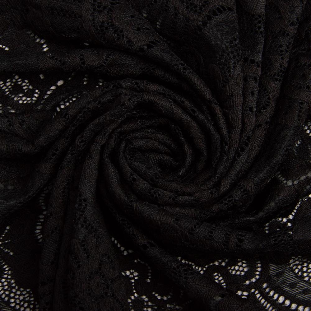 Ткань гипюр Бьянка 145 см Черный (25704)