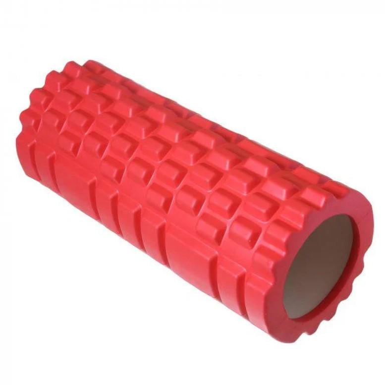 Масажний ролик EVA з шипами 29,5х7,5 см Червоний (607-2) - фото 1