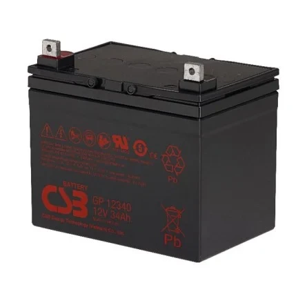 Батарея аккумуляторная СSB 34 Ач 12 В 196x130x155 мм (GP12340)