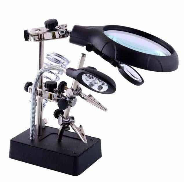 Тримач Орбіта Magnifier MG16129C з лупою 2,5х та підсвічуванням (32407158)