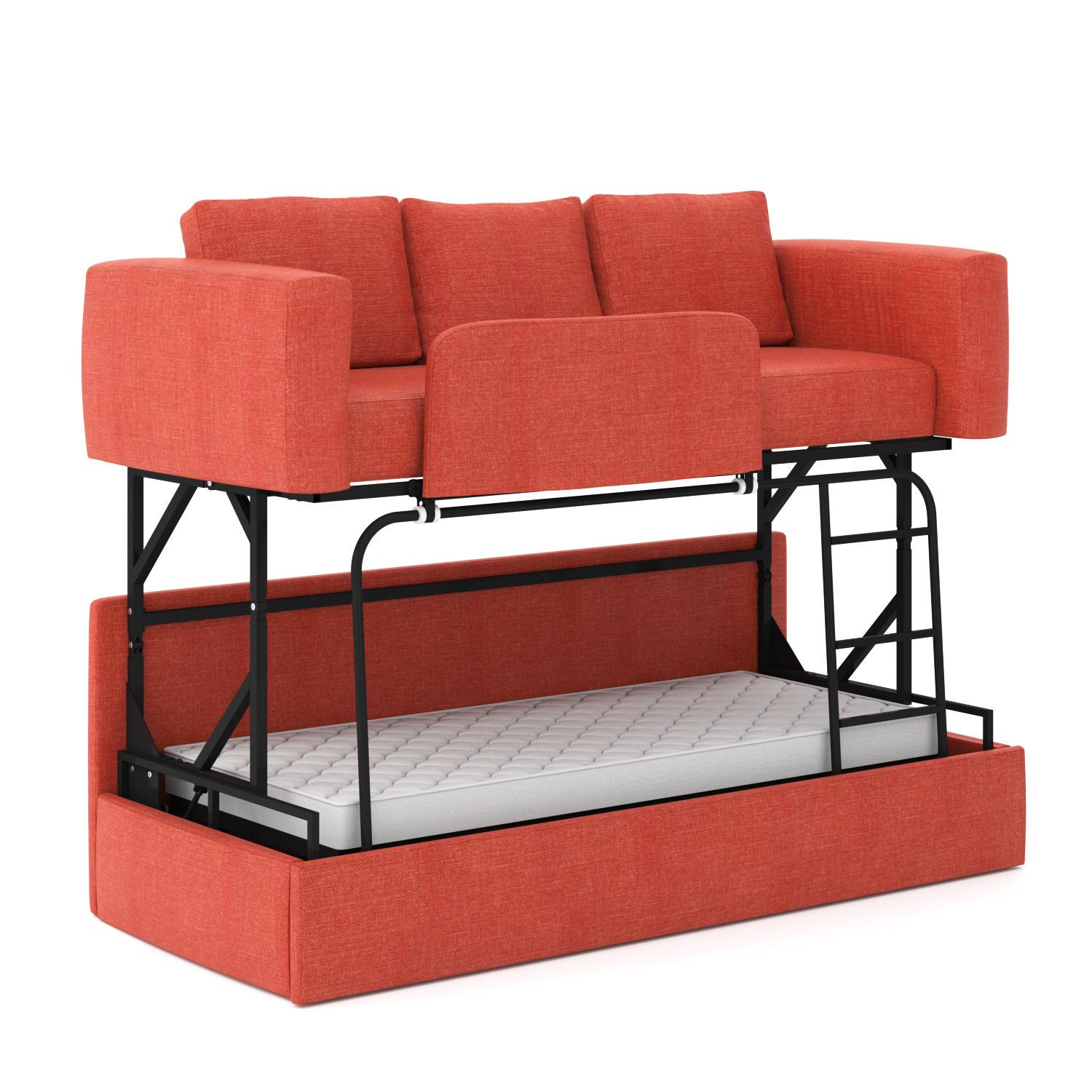 Диван-трансформер у вітальню спальню Rumi Knap Knap Burn orange   (S016012073)