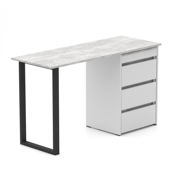 Стол-комод трансформер Knap Knap Shiron Jumbo с дополнительной поворотной столешницей Белый/Ателье светлый - фото 4 Стол-комод трансформер Knap Knap Shiron Jumbo с дополнительной поворотной столешницей Белый/Ателье светлый - фото 4