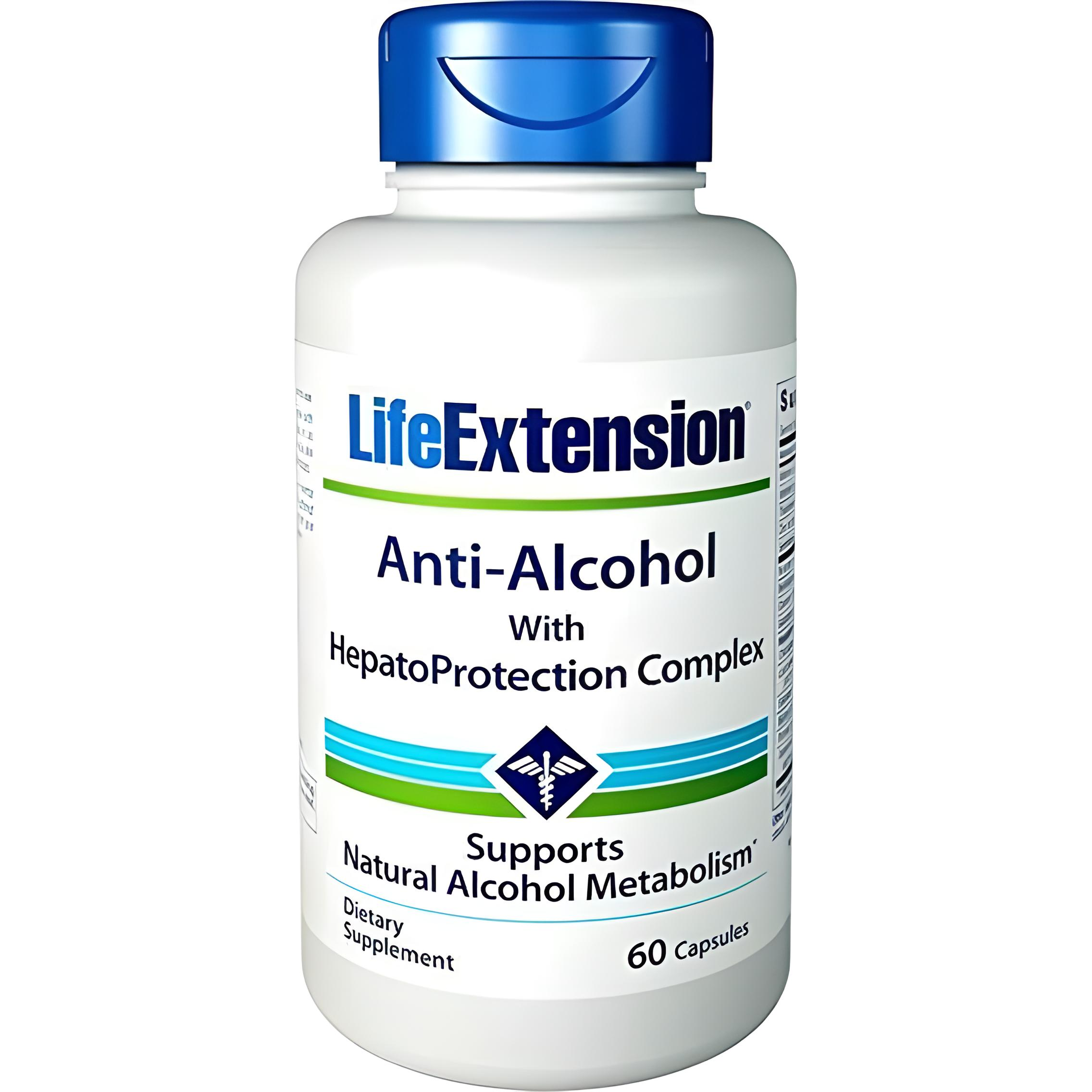 Комплекс для профилактики работы печени Life Extension Anti-Alcohol HepatoProtection Complex 60 Caps (LEX-22400)