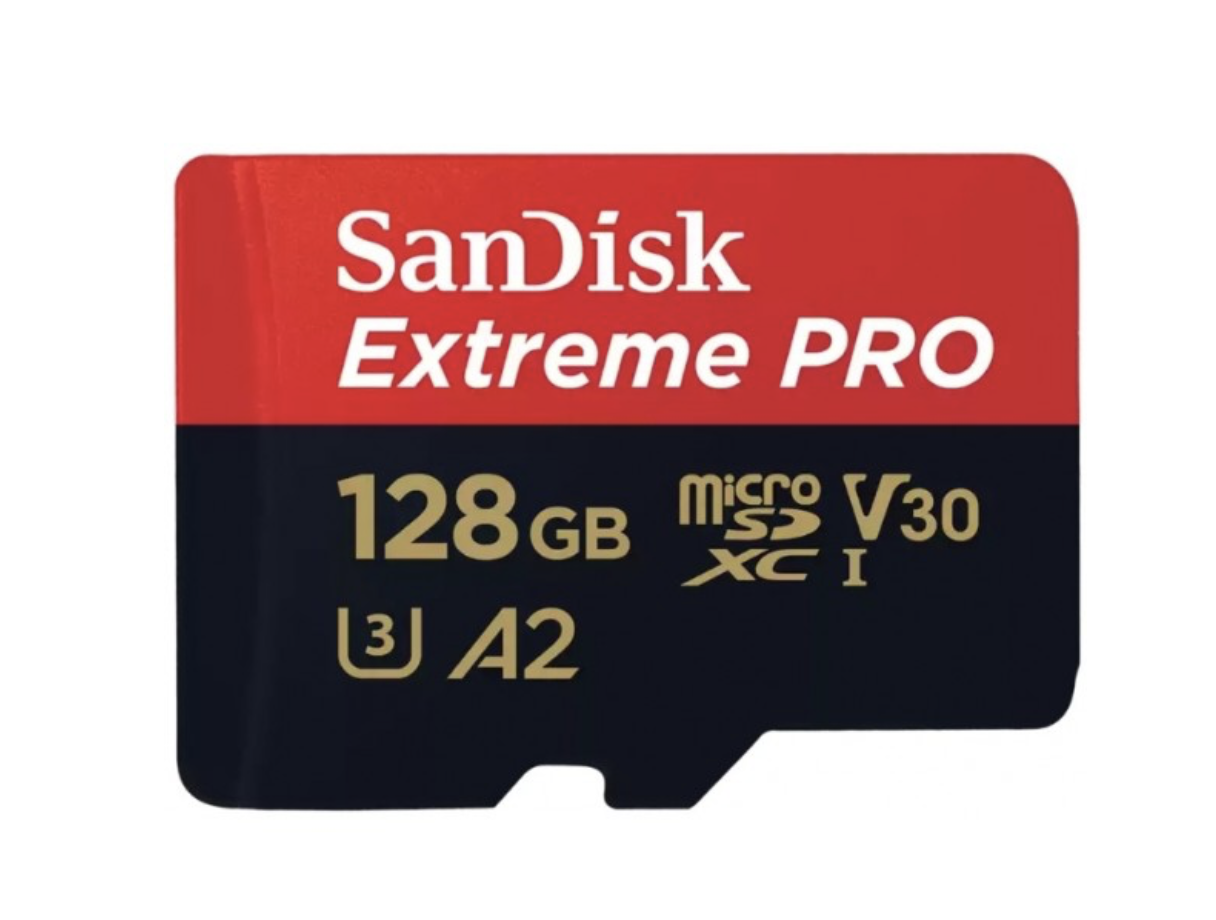 Карта памяти micro SD SanDisk 128gb extreme Pro A2 10 класс скоростная U3 для экшен камер Sdxc