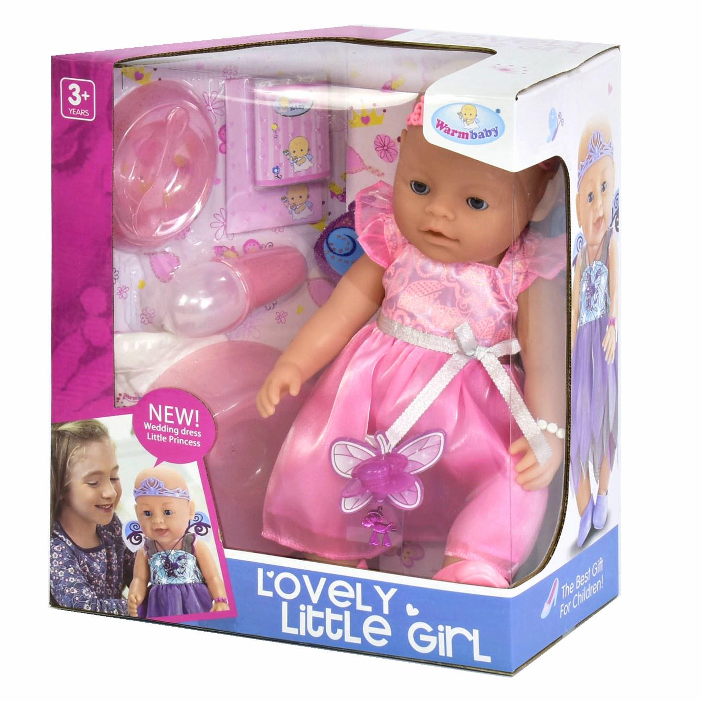 Пупс фея Warm Baby интерактивный в розовом платье (34946)