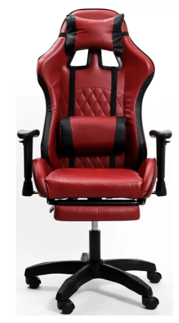 Кресло геймерское Raptor red с подставкой для ног/эргономичной спинкой - фото 4 Кресло геймерское Raptor red с подставкой для ног/эргономичной спинкой - фото 4