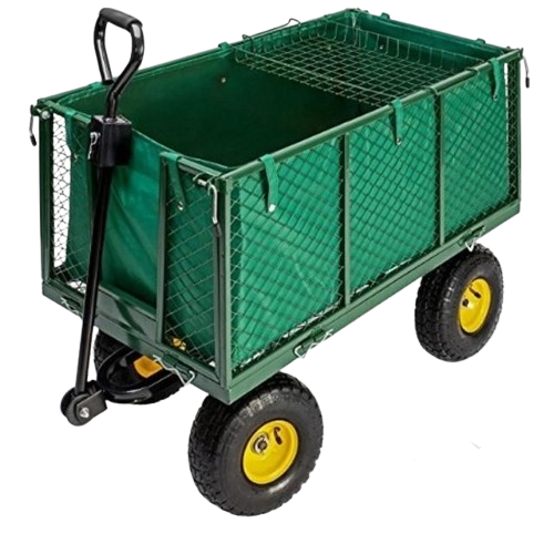 Тележка садовая тележка Siker TC1841 4-колесный 200 л 350 кг Зеленый (2745863534)