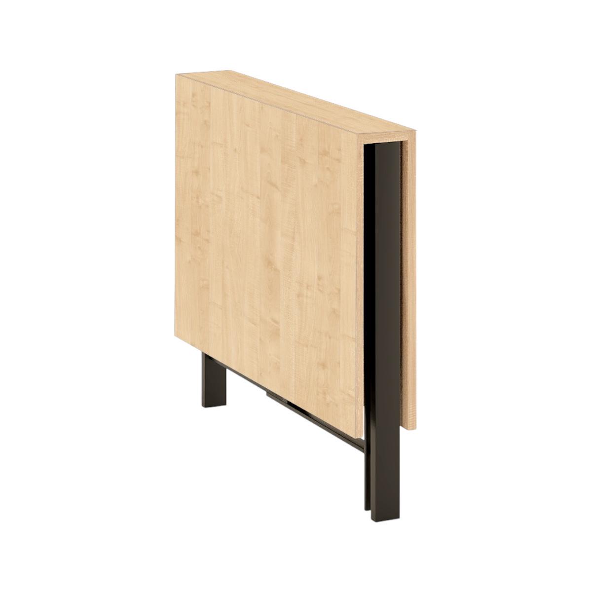 Обідній стіл-трансформер Voody 1300x900x756 мм Клен/Чорні ніжки (GATB26250000030) - фото 2 Обідній стіл-трансформер Voody 1300x900x756 мм Клен/Чорні ніжки (GATB26250000030) - фото 2