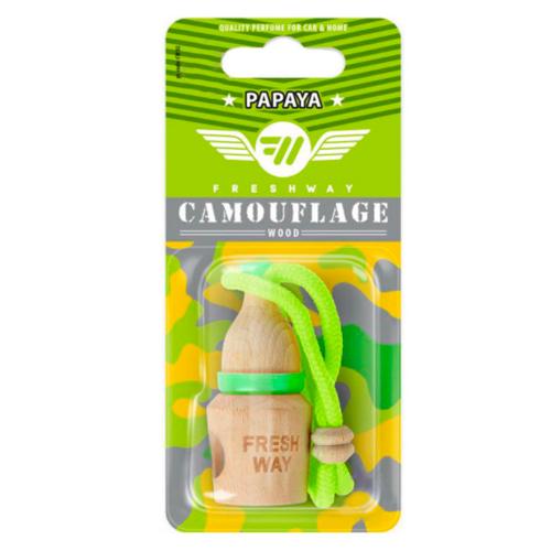 Освежитель воздуха Fresh Way Camouflage Wood Papaya (00000051107)