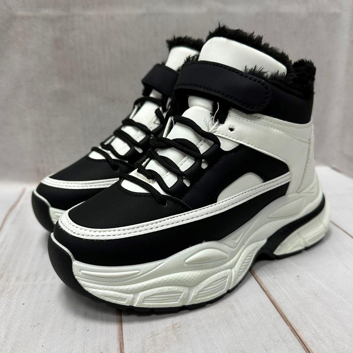 Кроссовки зимние Канарейка р. 37 23 см Белый/Черный (13528789) - фото 6 Кроссовки зимние Канарейка р. 37 23 см Белый/Черный (13528789) - фото 6