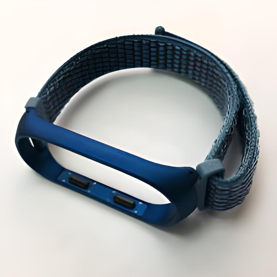 Ремешок для фитнес браслета Xiaomi Mi Band 3 4 Nylon Sport Blue