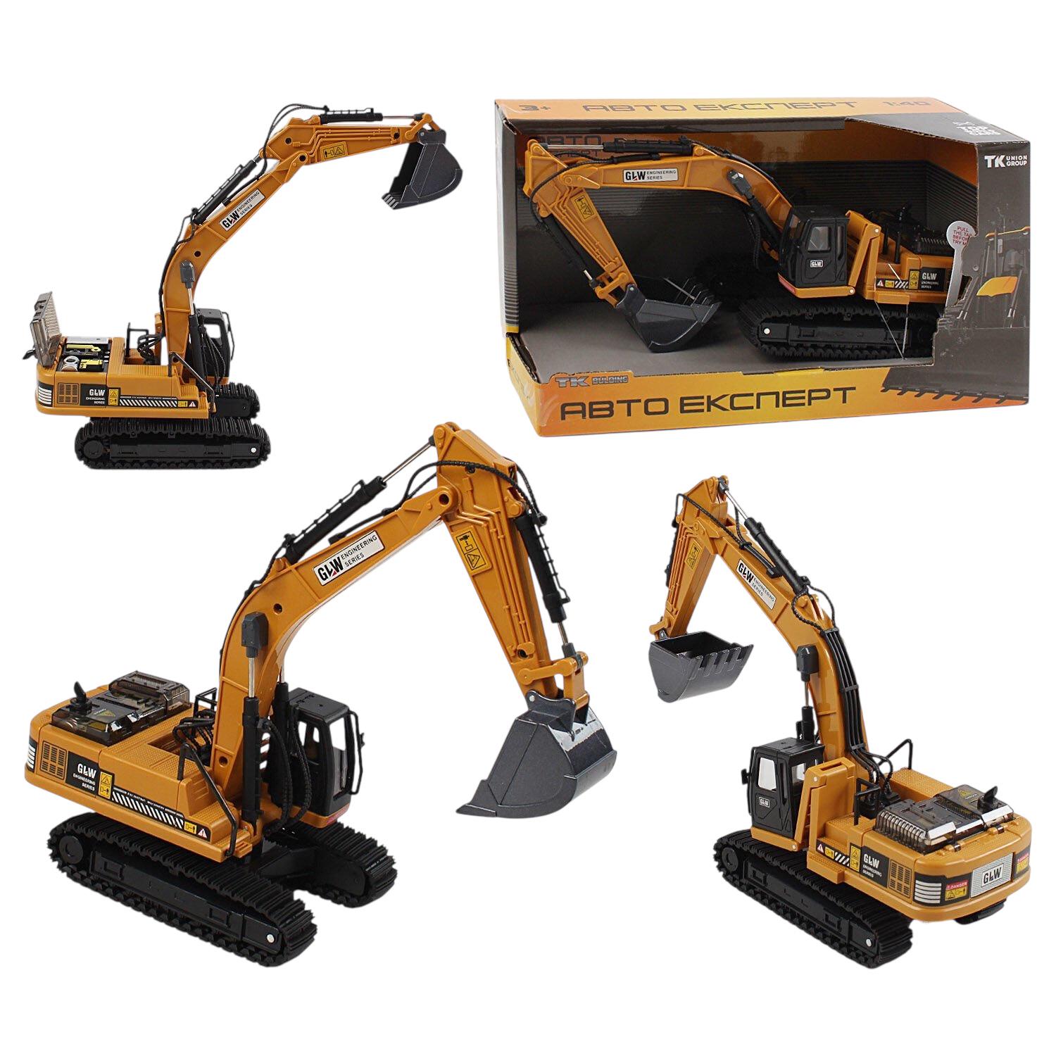 Машинка металопластикова спецтехніка TK Union Group TK-51508 екскаватор гусеничний хід в коробці (113934) - фото 2 Машинка металопластикова спецтехніка TK Union Group TK-51508 екскаватор гусеничний хід в коробці (113934) - фото 2