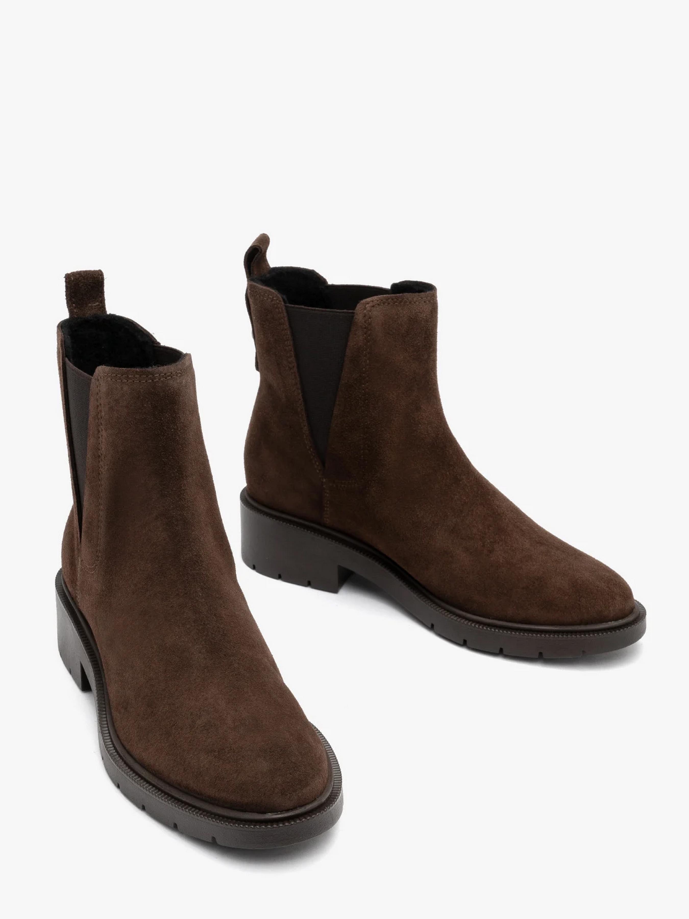 Ботинки челси замшевые женские RYLKO р. 39 Темно-коричневый (A3VF7_X_ _6TJ)