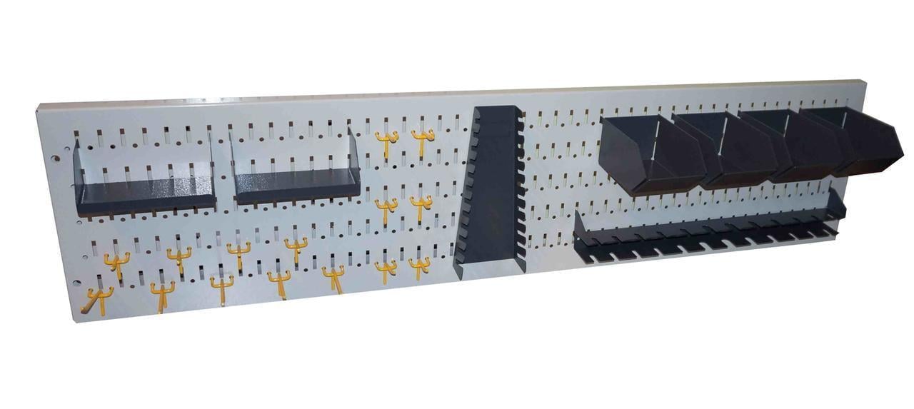 Панель перфорированная для инструмента с аксессуарами 1254х300х25 мм 23 предмета (29586603)