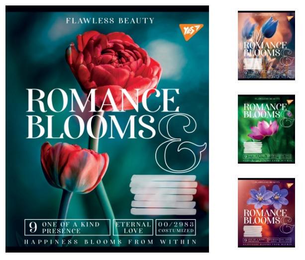 Зошити учнівські у лінійку YES Romance blooms 24 арк. 20 шт. в уп. (MTT-182950)