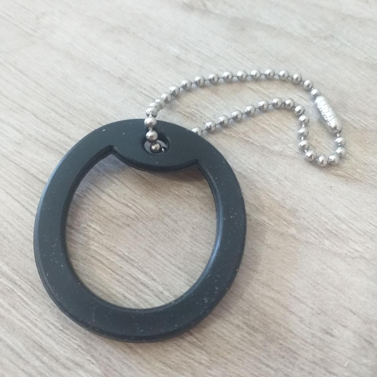 Цепочка шариковая с резиновым ободком под армейские жетоны из нержавеющей стали 14 см 3 мм Серебристый (KG-8788)